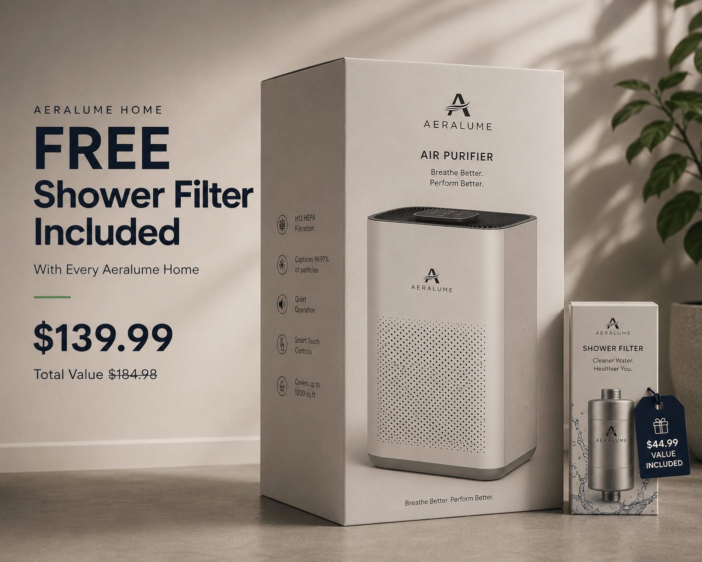 Aeralume Home + Shower Filter Bundle - Aeralume